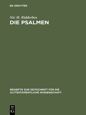 cover image of Die Psalmen